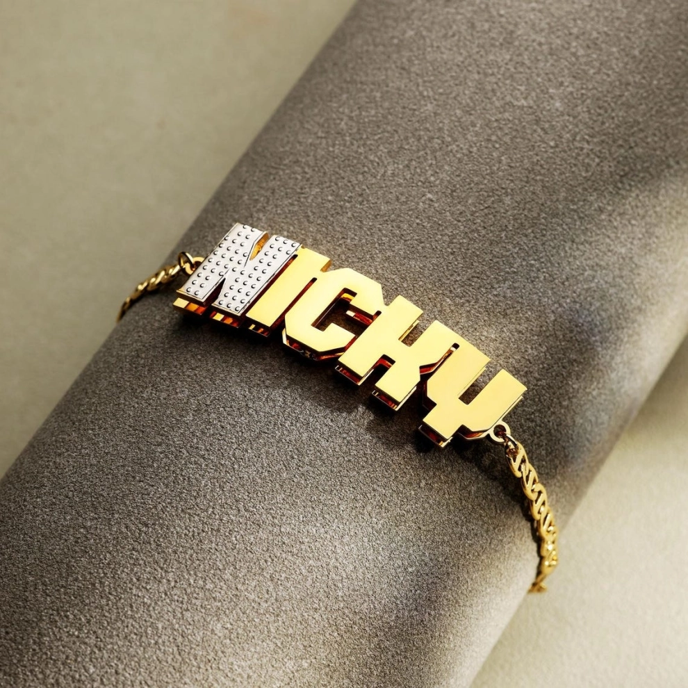 Street Fashion Name - Zciti индивидуальное имя мужские многослойные браслеты