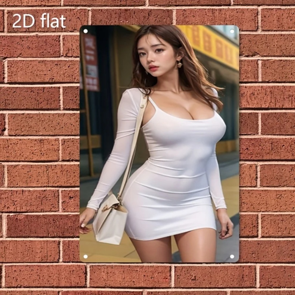 Street Fashion Asian - Металлическая настенная табличка HD с изображением