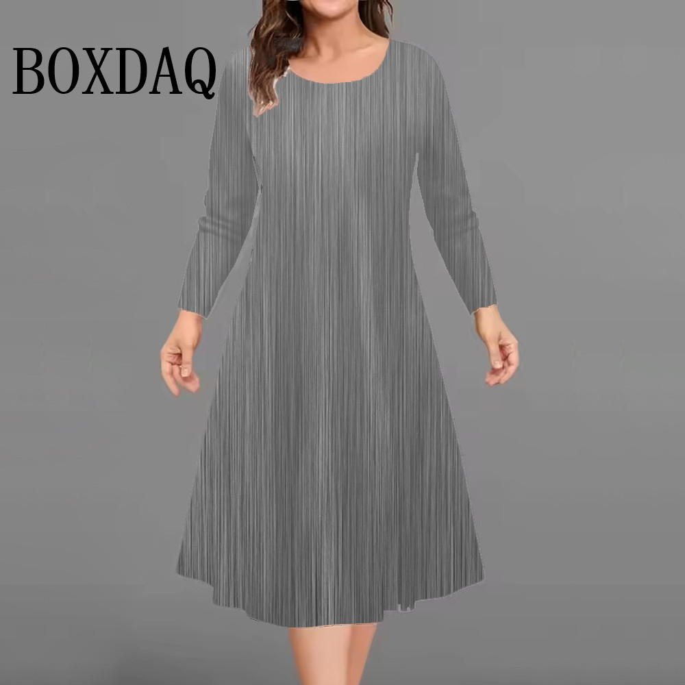 Street Fashion Plus Size - Модные женские платья Осень-зима Свободное платье
