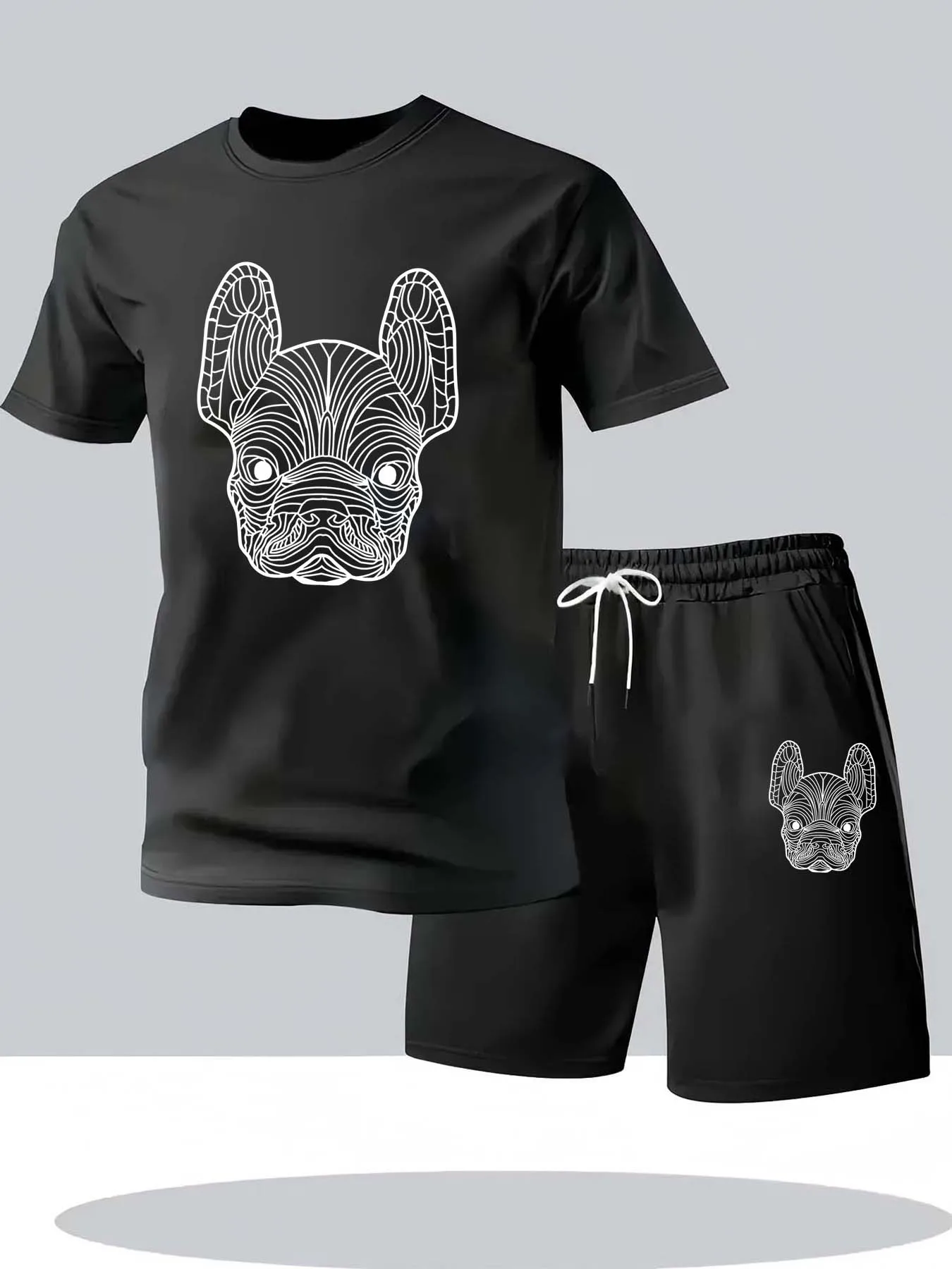 Street Fashion Tshirt - Летний мужской комплект из быстросохнущей повседневной