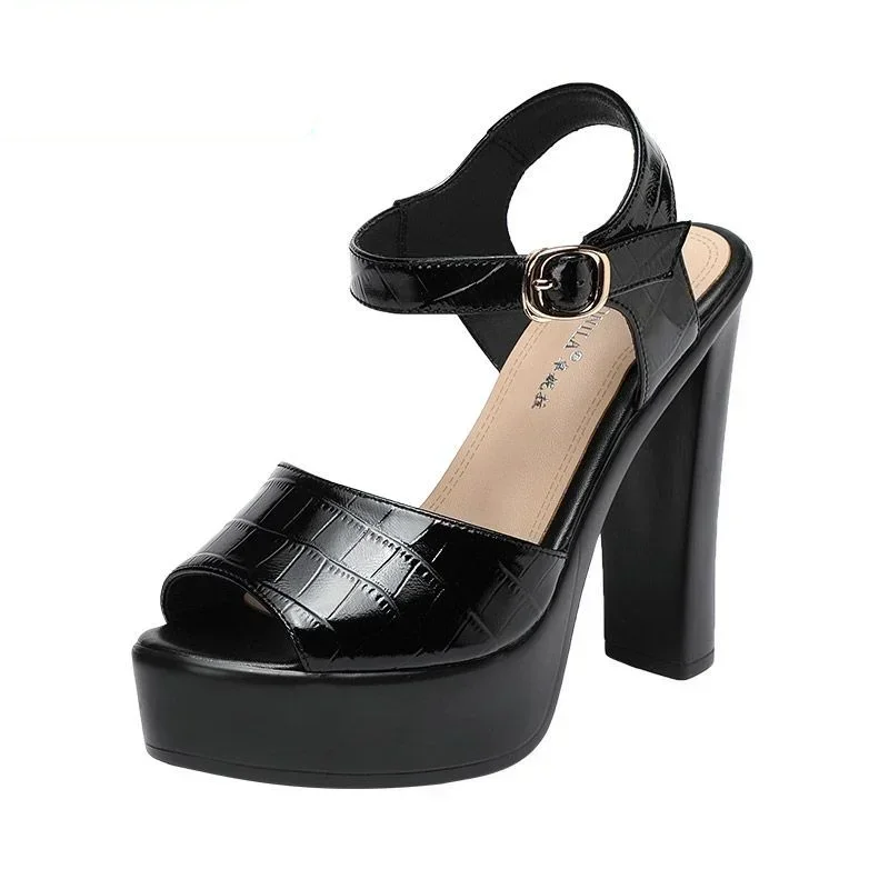 Chunky Sneaker Platform - Модные сандалии из натуральной кожи 10