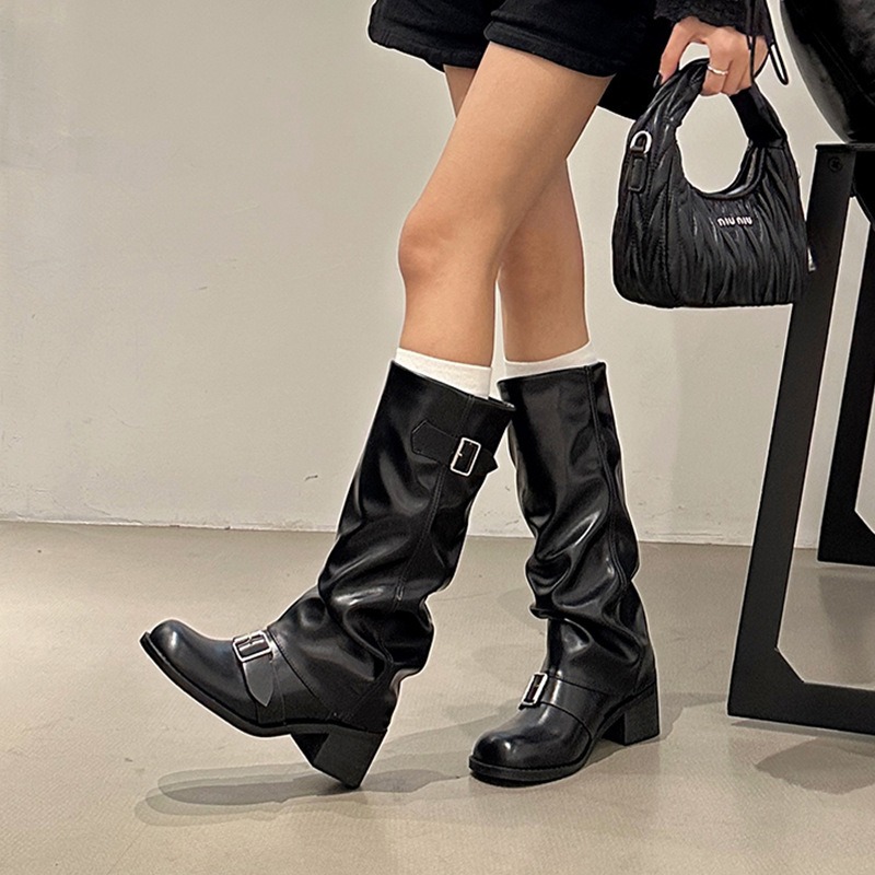 Street Fashion Trends 2025 - 2025Женские ботинки до колена на платформе