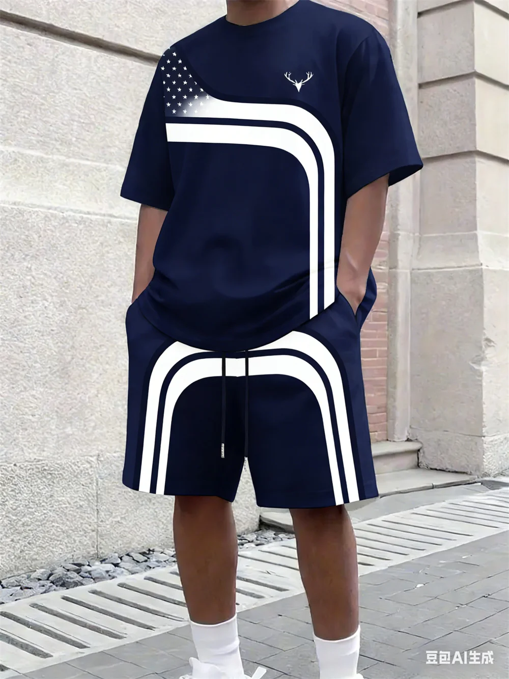 Street Fashion Tshirt - Модный летний мужской комплект: футболка с