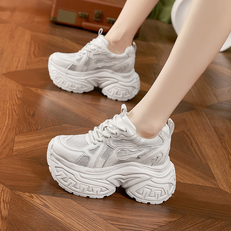 Chunky Sneaker Platform - Женские модные кроссовки на массивной платформе