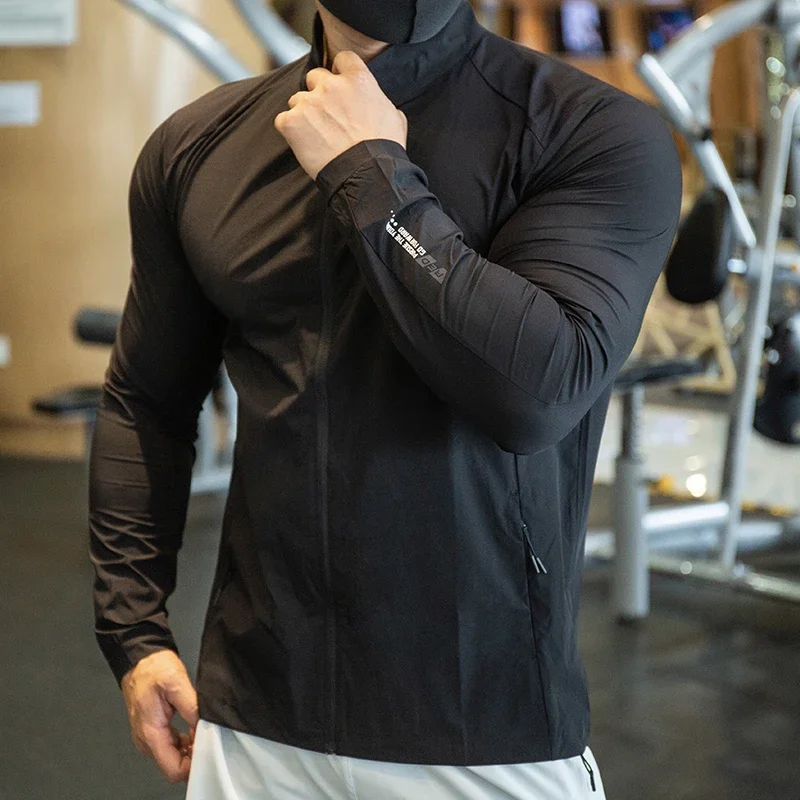 Reflective Jacket Running - Мужские быстросохнущие куртки из ледяного шелка