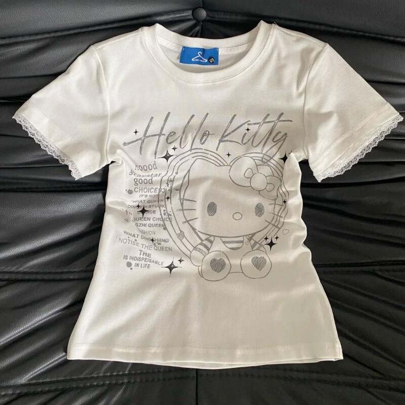 Летняя женская новая милая фут – обзор и цена Street Fashion Tshirt