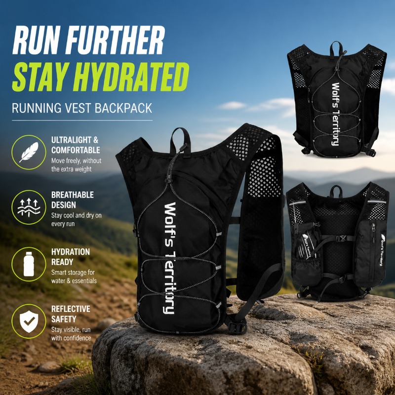 Рюкзак-жилет для бега, марафон – обзор и цена Reflective Jacket Running