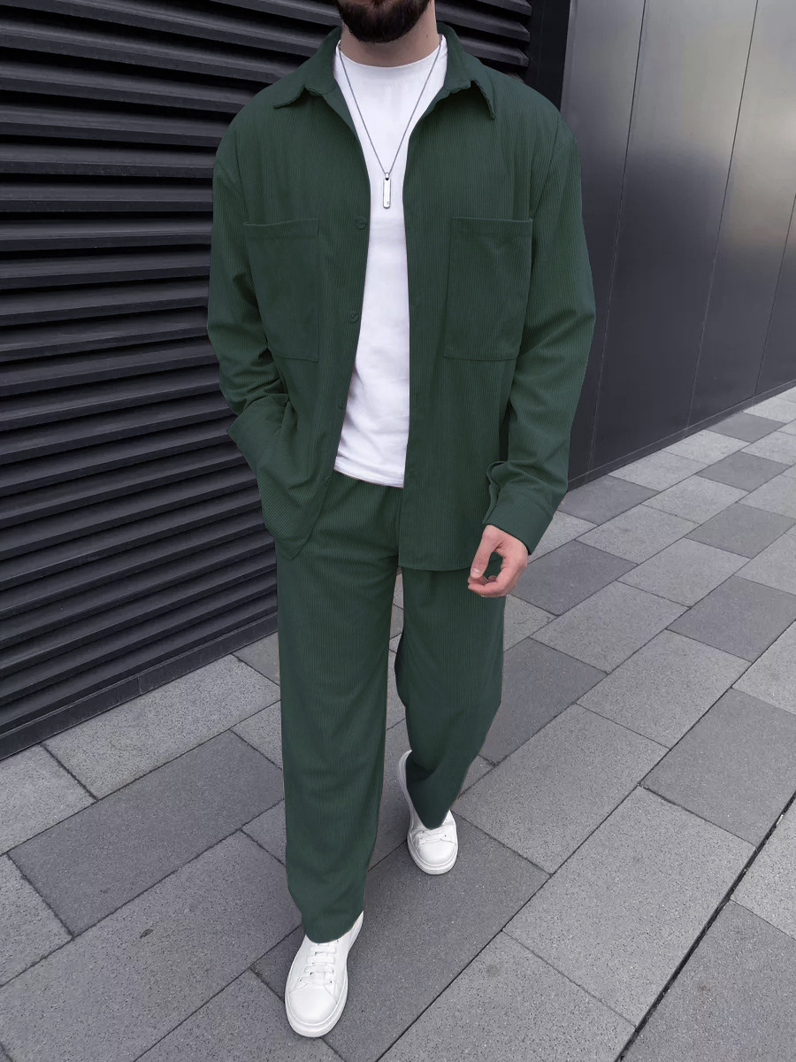 Мужской вельветовый костюм из  – обзор и цена Street Fashion Men