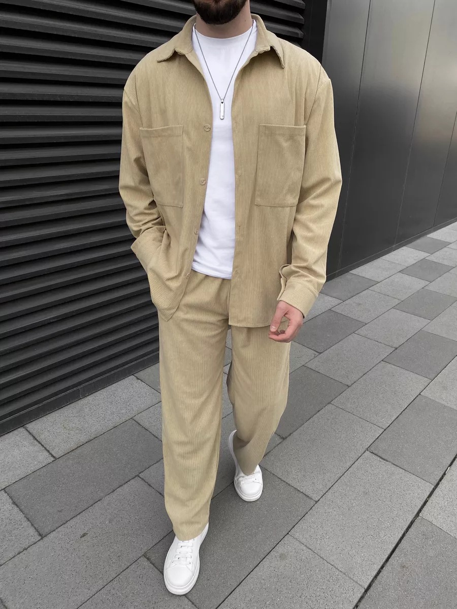 Мужской вельветовый костюм из  – обзор и цена Street Fashion Men