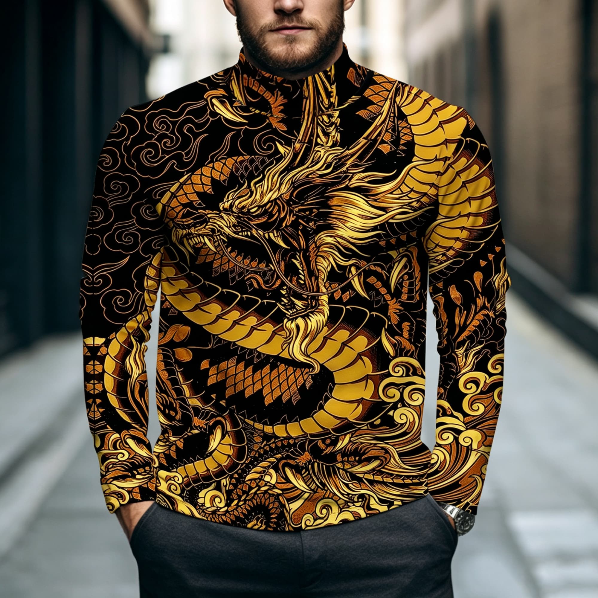 Мужская футболка с высоким вор – обзор и цена Street Fashion Asian
