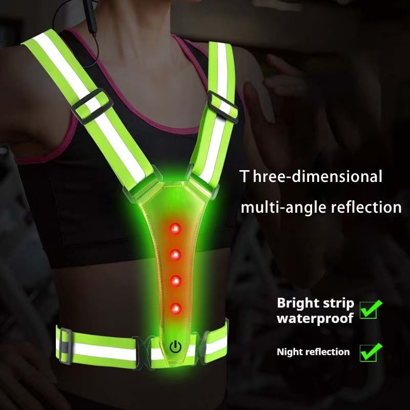 Светодиодный жилет для бега, с – обзор и цена Reflective Jacket Running