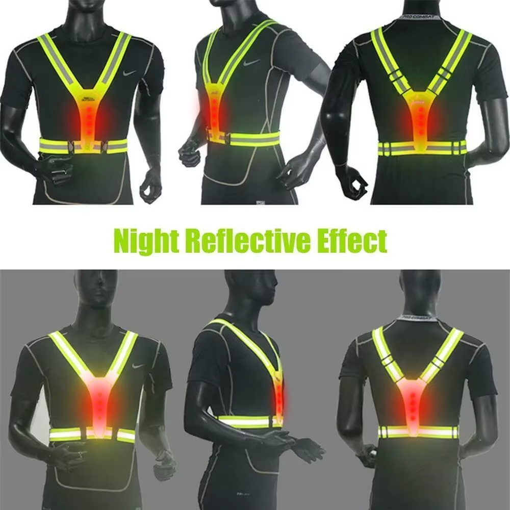 Светодиодный жилет для бега, с – обзор и цена Reflective Jacket Running