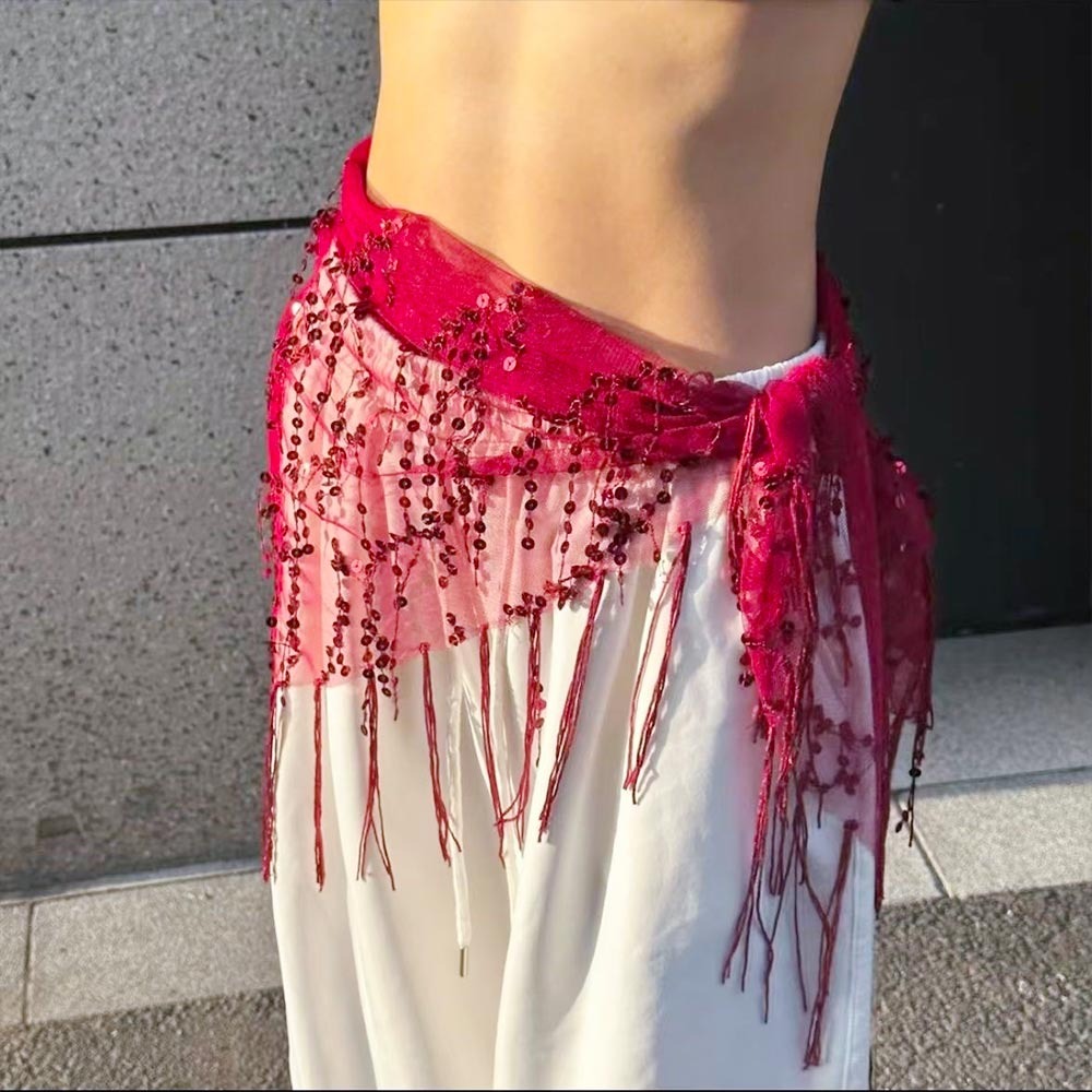 Модный пояс с пайетками для та – обзор и цена Street Fashion Thailand